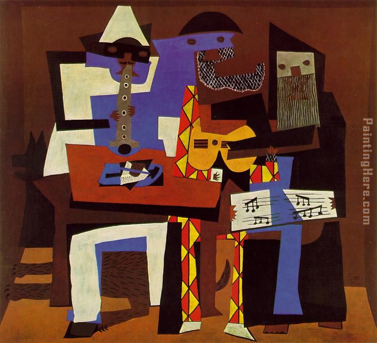 Three Musicians painting - Pablo Picasso Three Musicians art painting